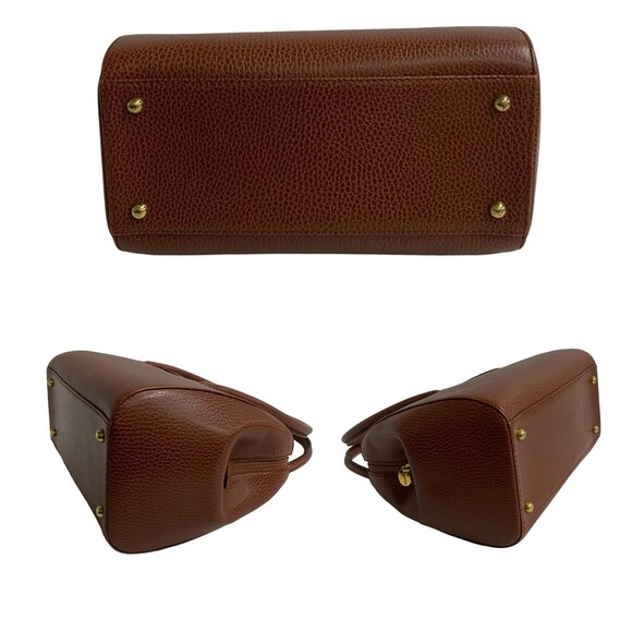 GUCCI Brown Leather Bamboo Tote Bag - Picture 6 of 8